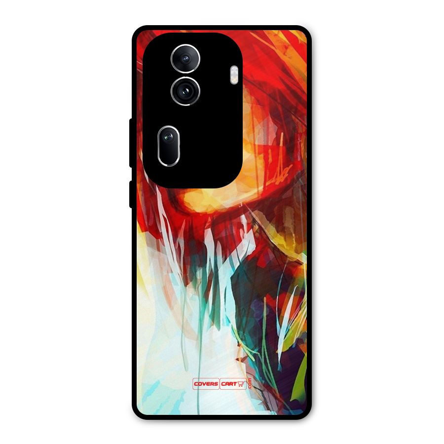Painted Girl Metal Back Case for Oppo Reno11 Pro 5G