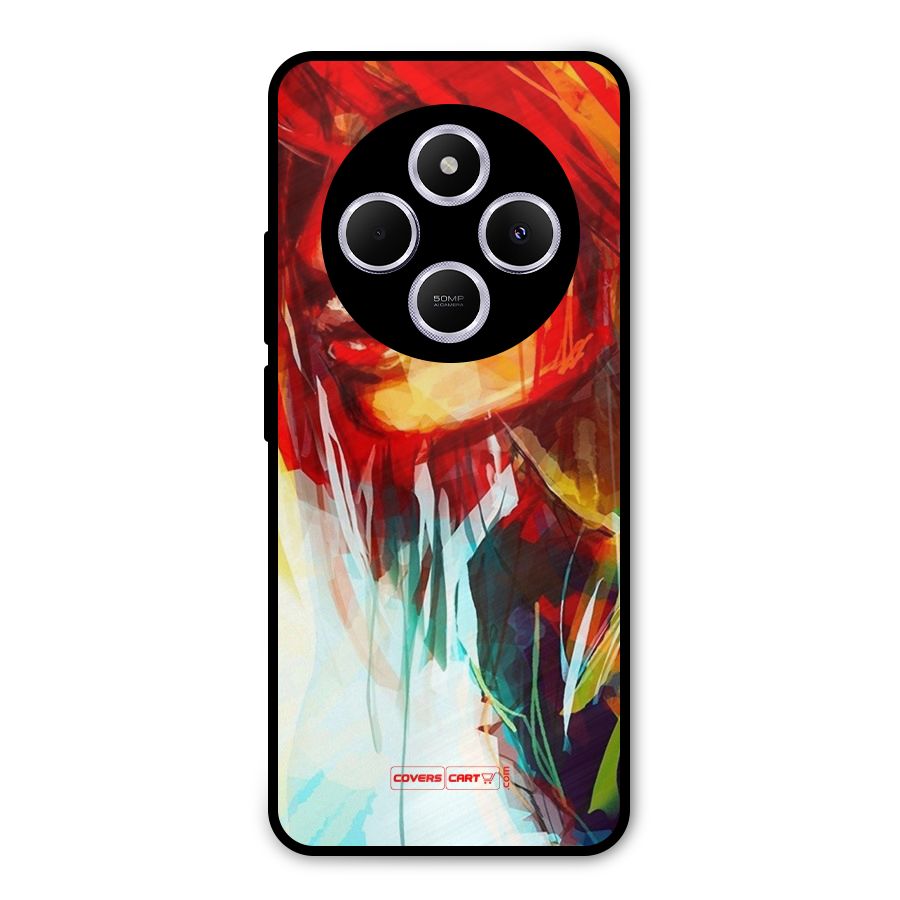 Painted Girl Metal Back Case for Poco C75 5G
