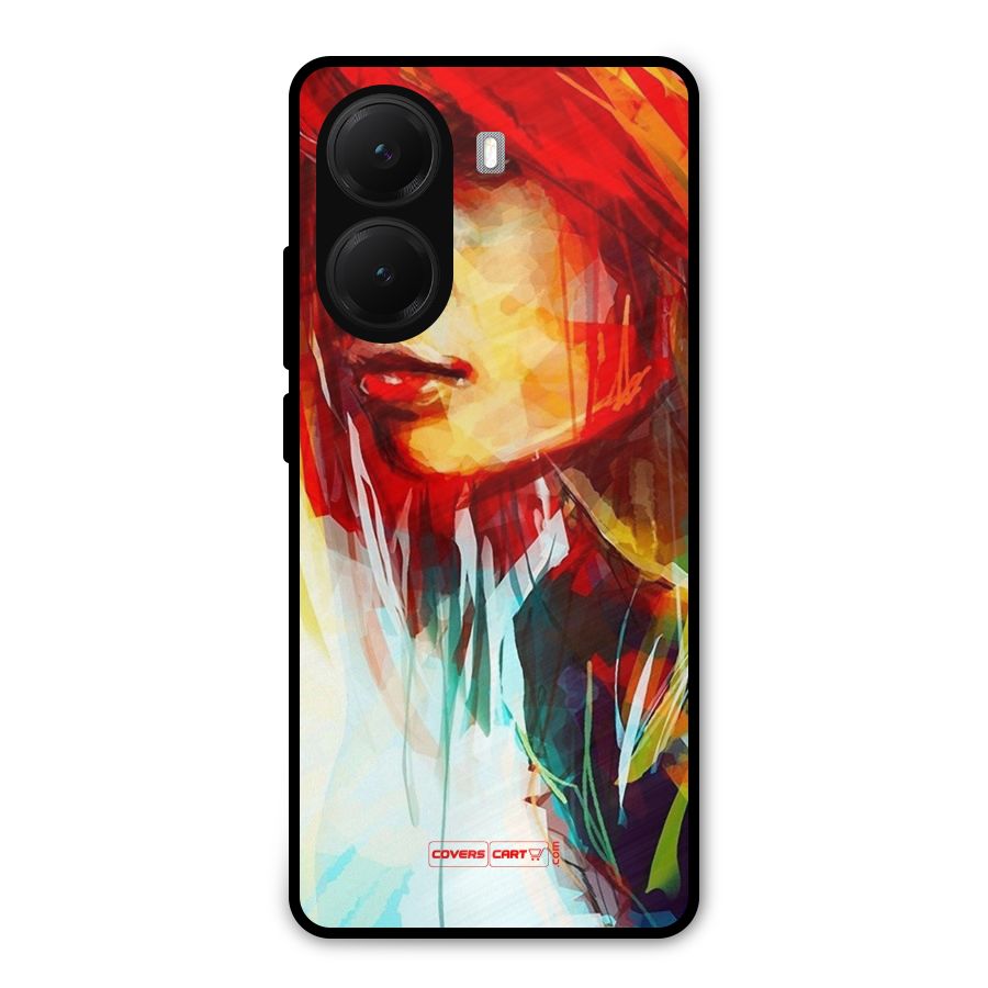 Painted Girl Metal Back Case for Poco X7 Pro