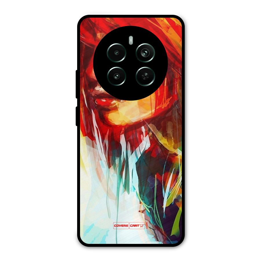 Painted Girl Metal Back Case for Realme 12 Pro Plus