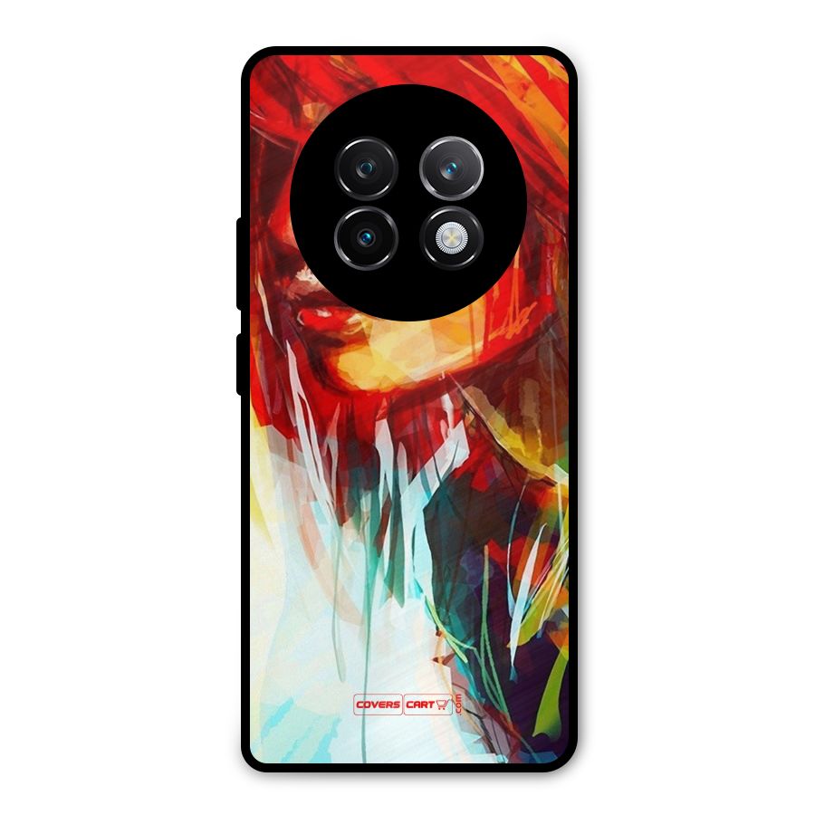 Painted Girl Metal Back Case for Realme 13 Plus