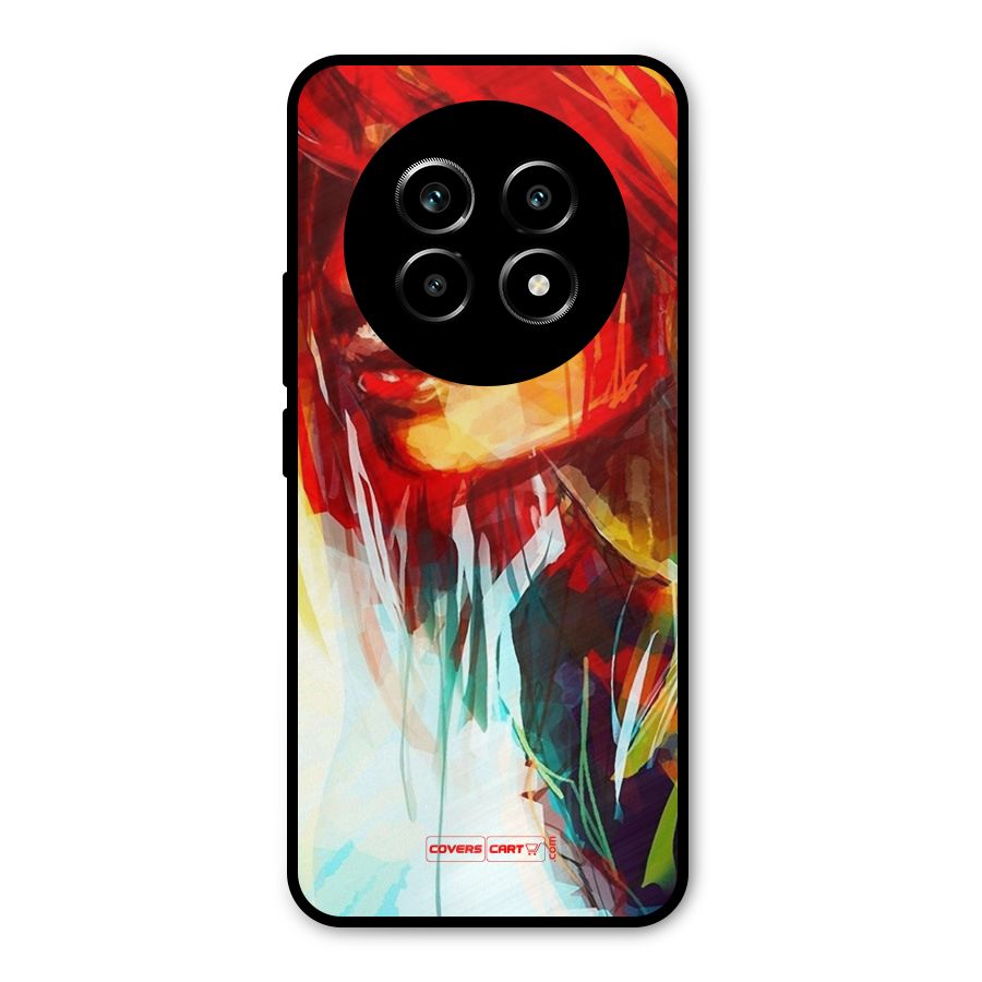 Painted Girl Metal Back Case for Realme 13 Pro