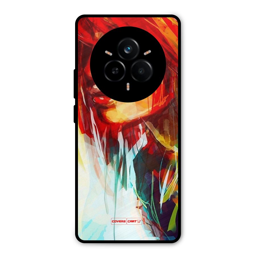 Painted Girl Metal Back Case for Realme 14 Pro Plus