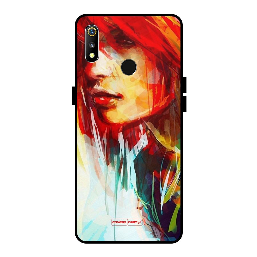 Painted Girl Metal Back Case for Realme 3