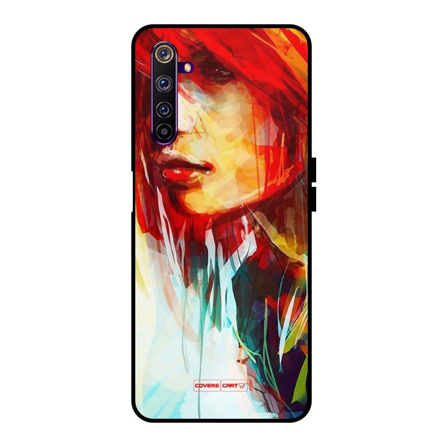 Painted Girl Metal Back Case for Realme 6 Pro