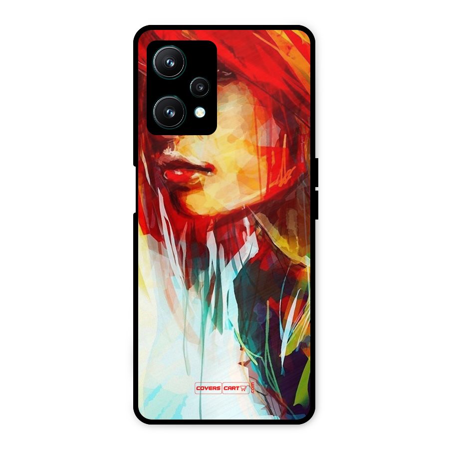 Painted Girl Metal Back Case for Realme 9 Pro 5G