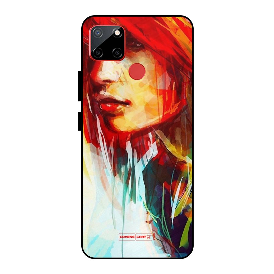 Painted Girl Metal Back Case for Realme C12