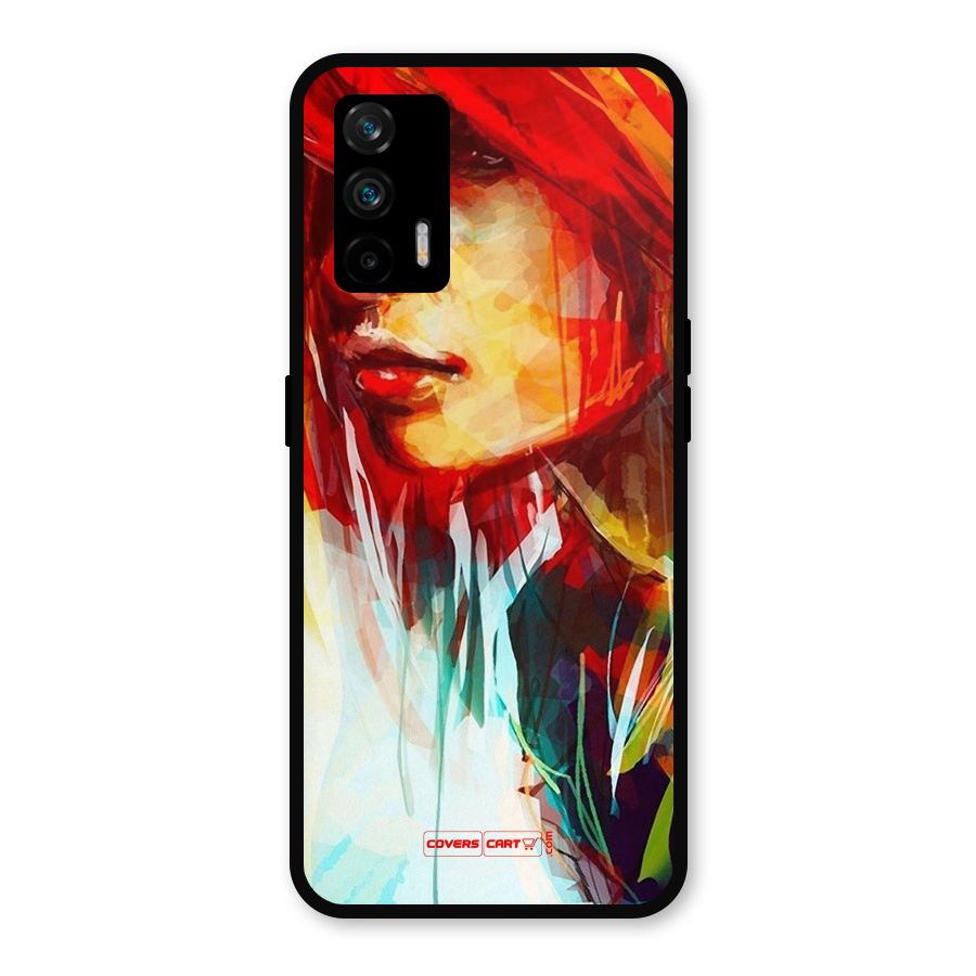 Painted Girl Metal Back Case for Realme GT 5G