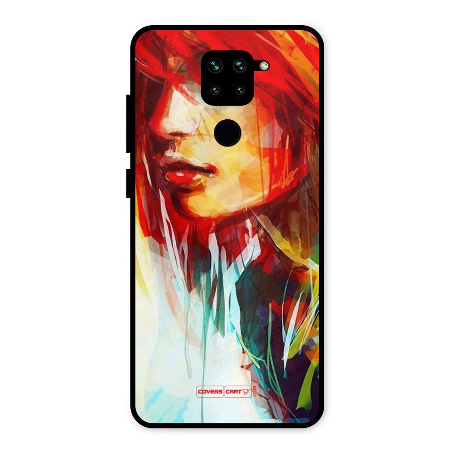 Painted Girl Metal Back Case for Redmi Note 9