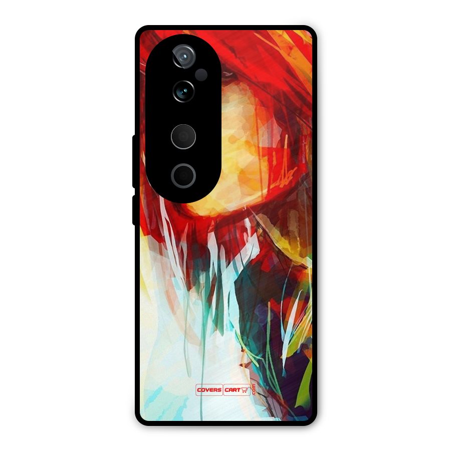 Painted Girl Metal Back Case for Vivo T3 Ultra