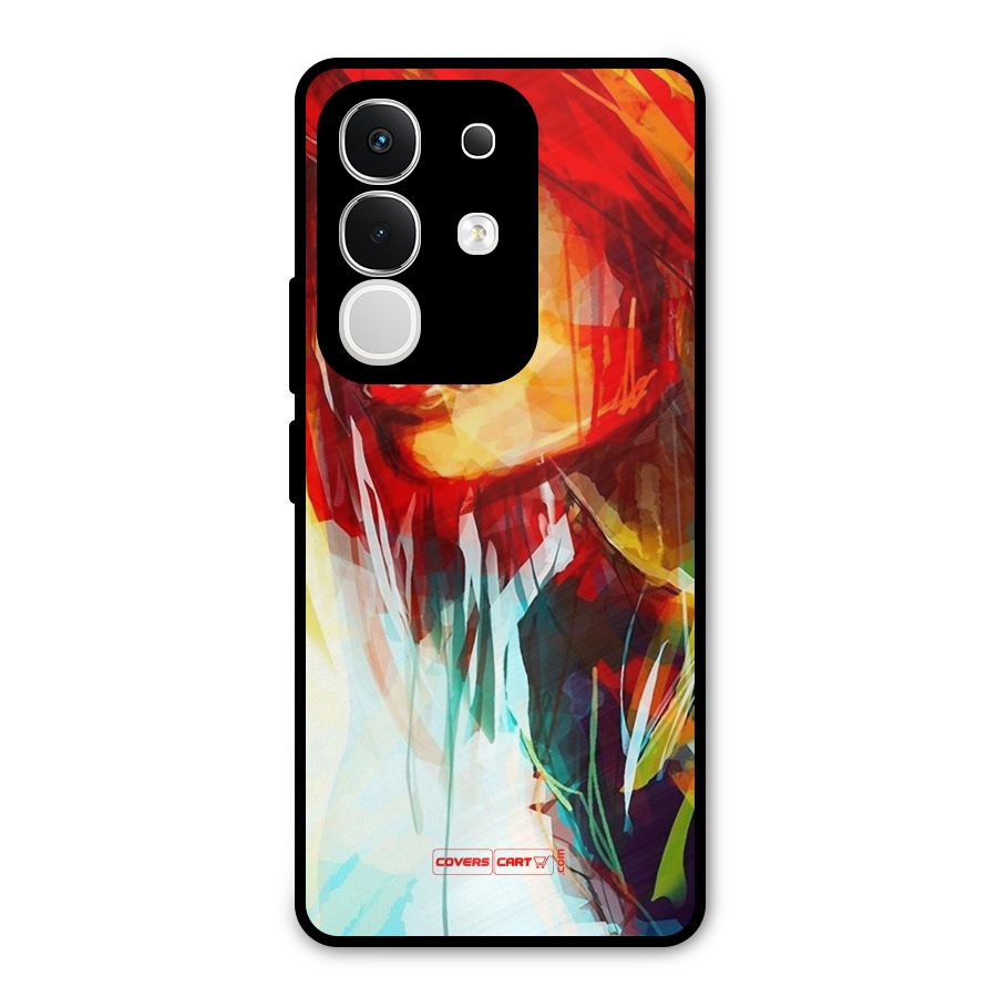 Painted Girl Metal Back Case for Vivo T4x