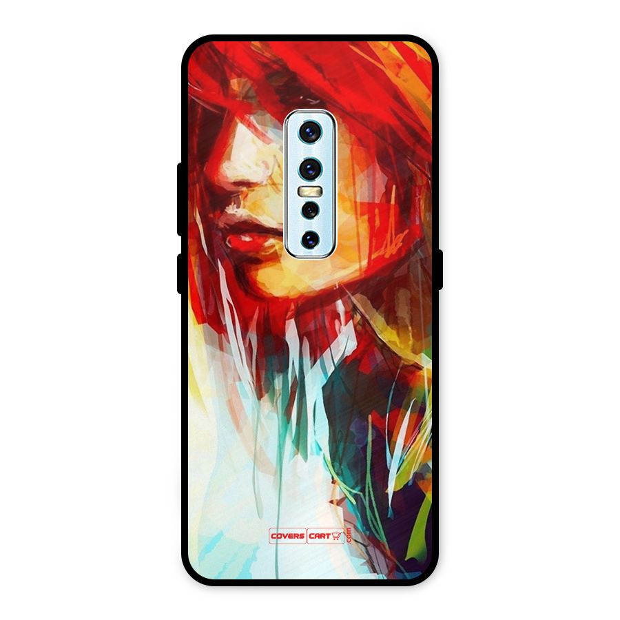 Painted Girl Metal Back Case for Vivo V17 Pro