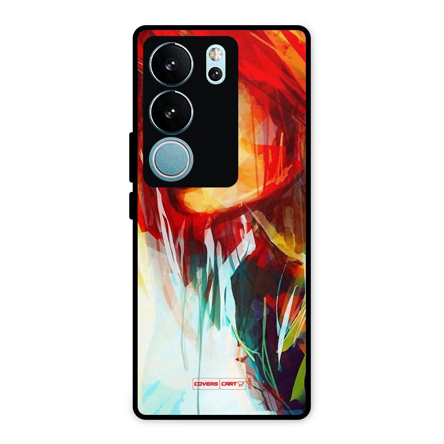 Painted Girl Metal Back Case for Vivo V29
