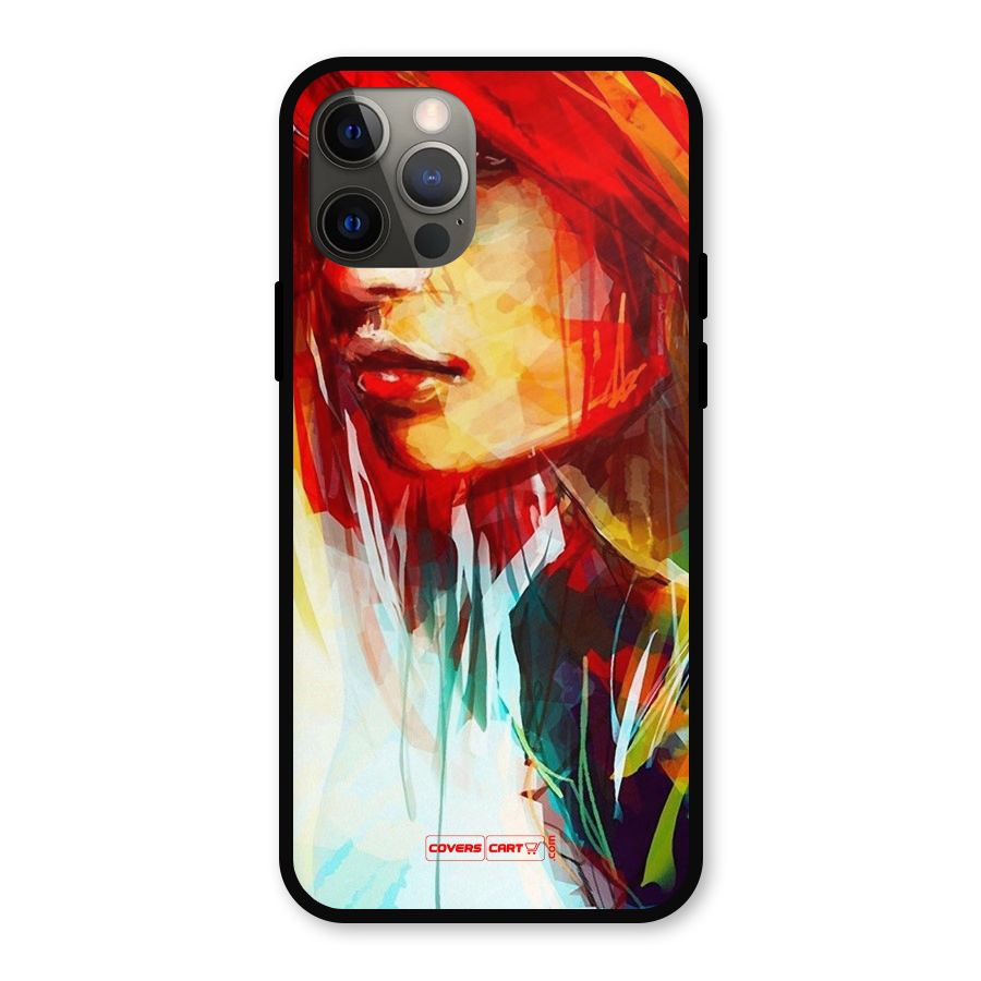Painted Girl Metal Back Case for iPhone 12 Pro