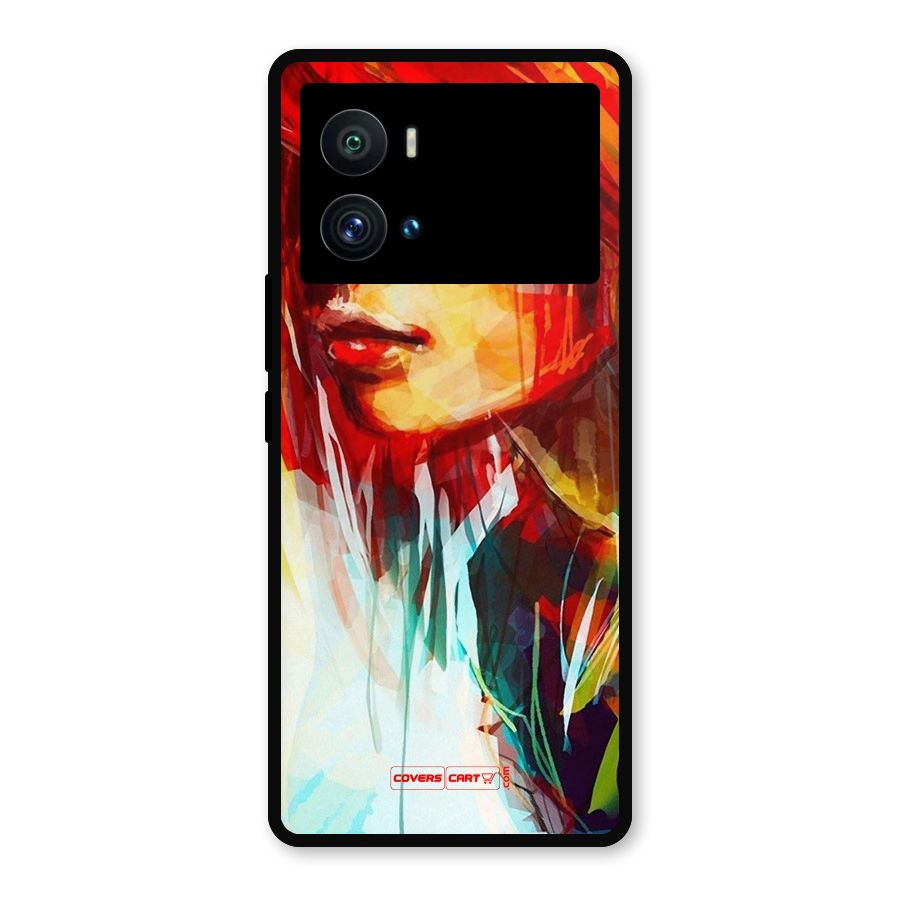 Painted Girl Metal Back Case for iQOO 9 Pro