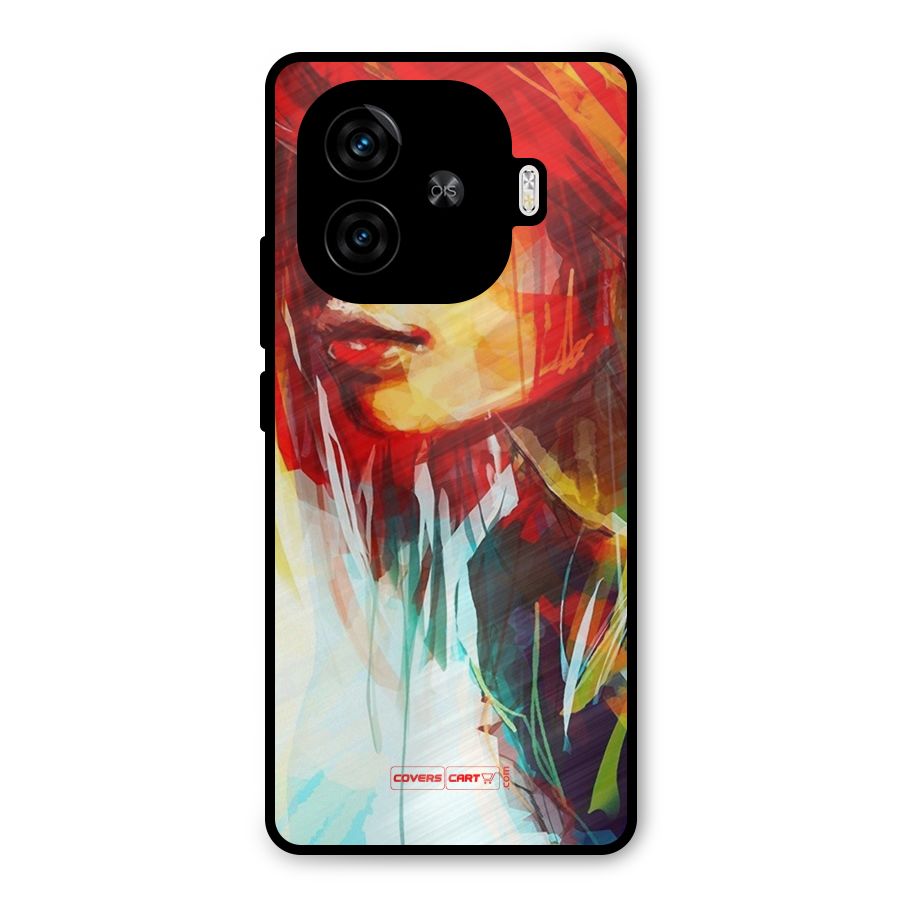 Painted Girl Metal Back Case for iQOO Neo 10R