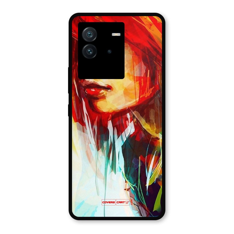 Painted Girl Metal Back Case for iQOO Neo 6 5G