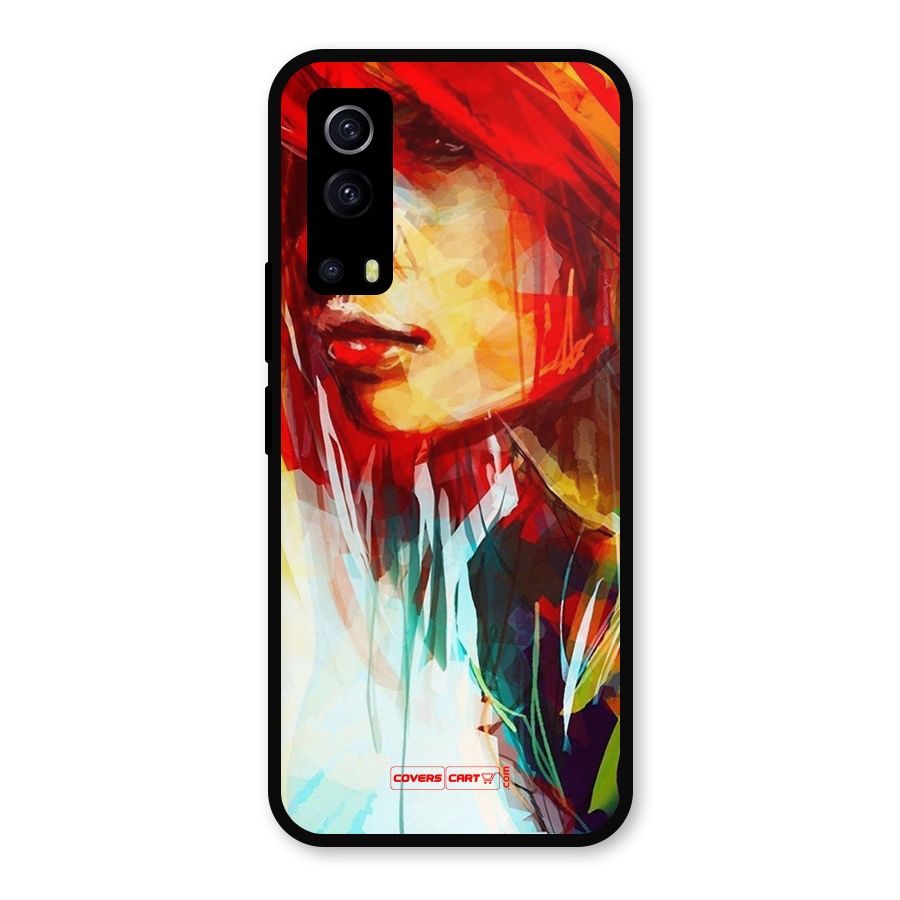 Painted Girl Metal Back Case for iQOO Z3