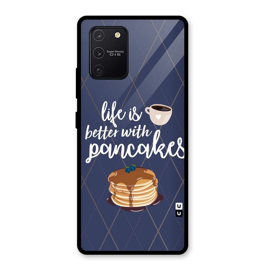 Pancake Life Glass Back Case for Galaxy S10 Lite