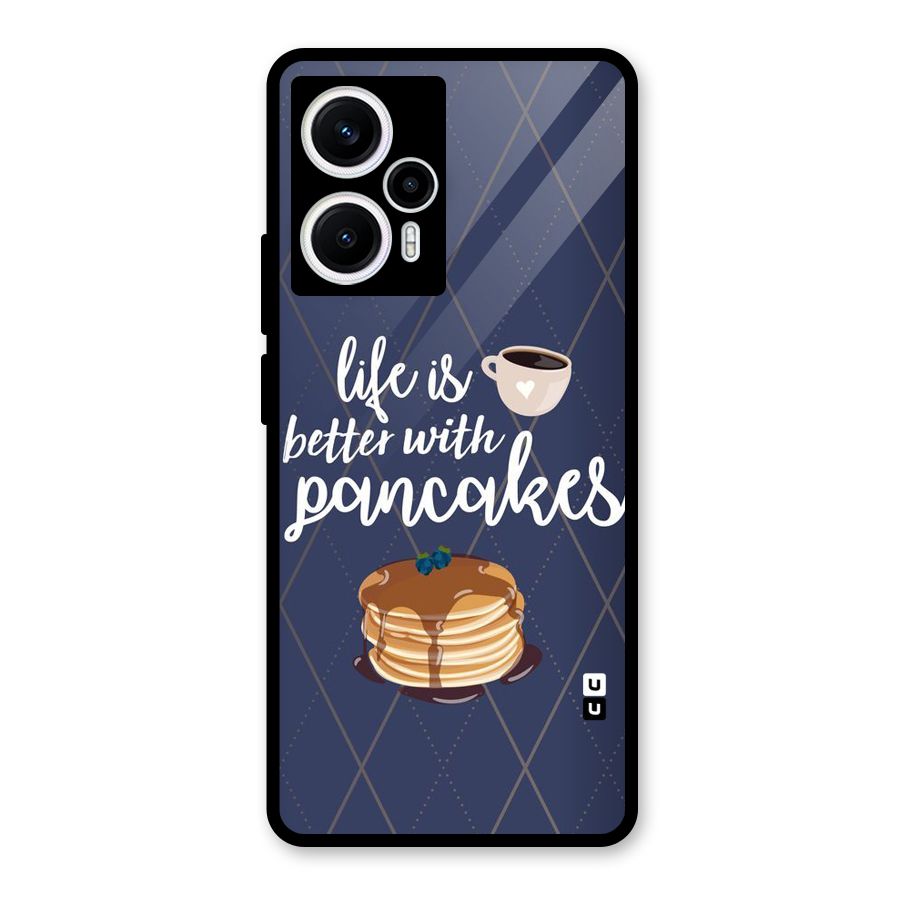 Pancake Life Glass Back Case for Poco F5