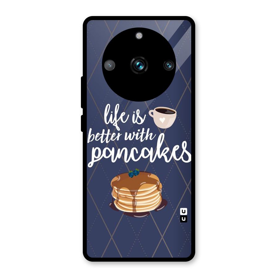 Pancake Life Glass Back Case for Realme 11 Pro Plus