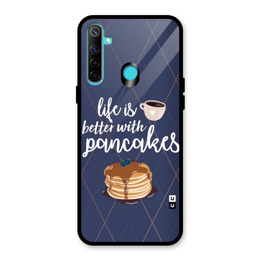 Pancake Life Glass Back Case for Realme 5i
