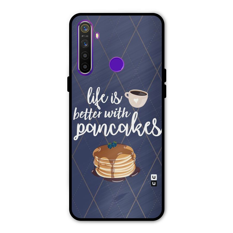 Pancake Life Glass Back Case for Realme 5s