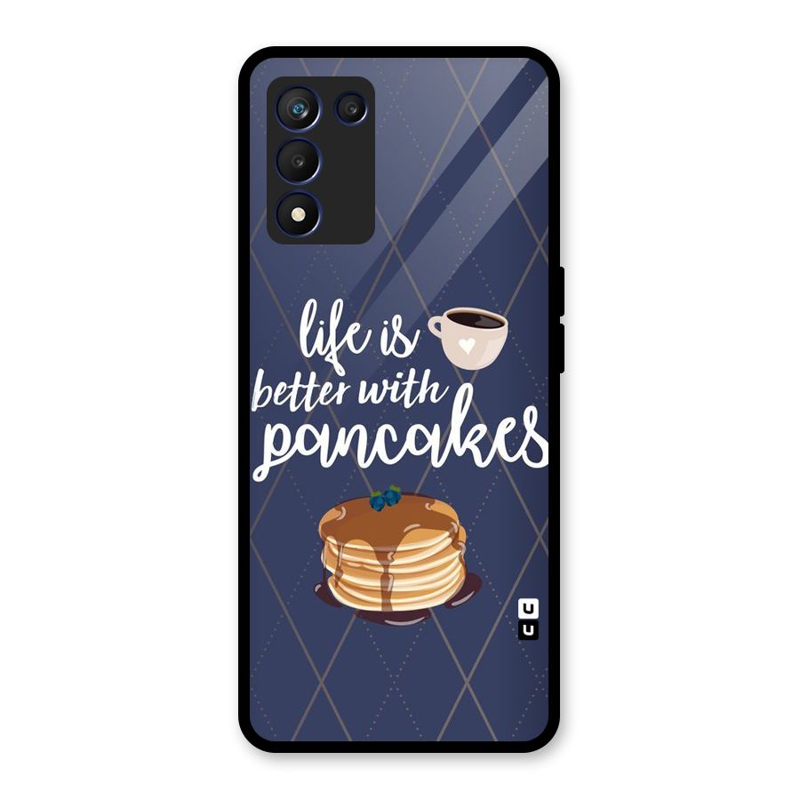 Pancake Life Glass Back Case for Realme 9 5G Speed