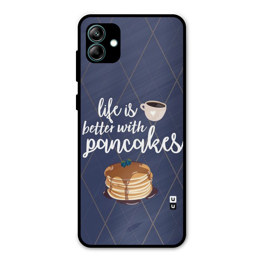 Pancake Life Metal Back Case for Galaxy A04