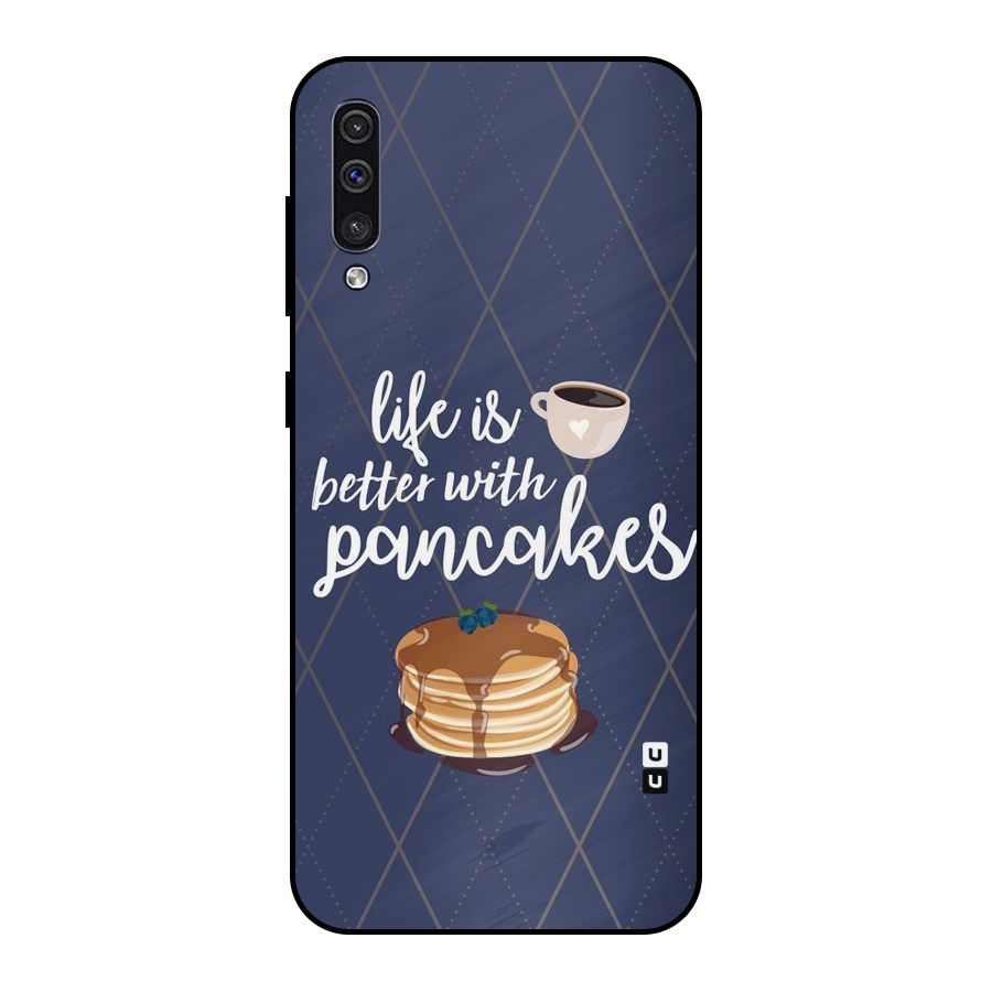 Pancake Life Metal Back Case for Galaxy A30s