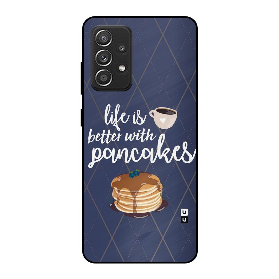 Pancake Life Metal Back Case for Galaxy A52s 5G