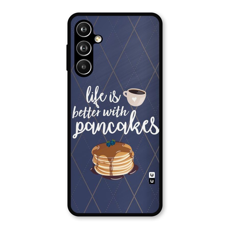 Pancake Life Metal Back Case for Galaxy F54