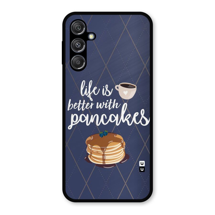 Pancake Life Metal Back Case for Galaxy M34 5G