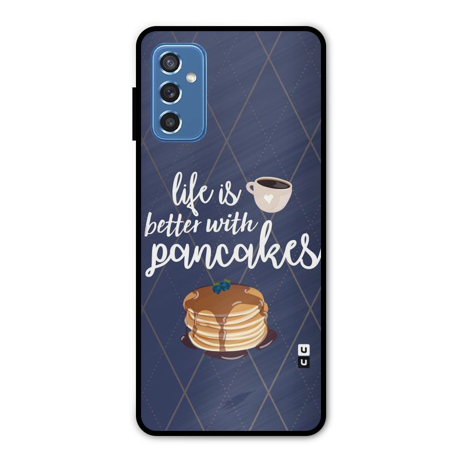 Pancake Life Metal Back Case for Galaxy M52 5G