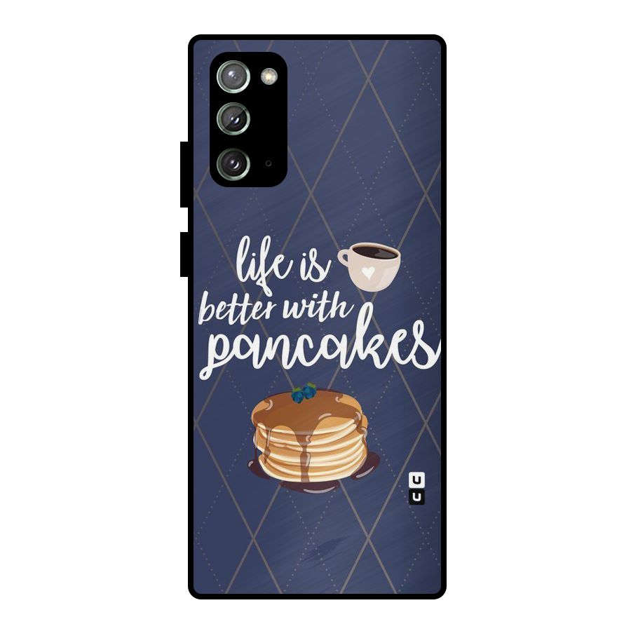 Pancake Life Metal Back Case for Galaxy Note 20