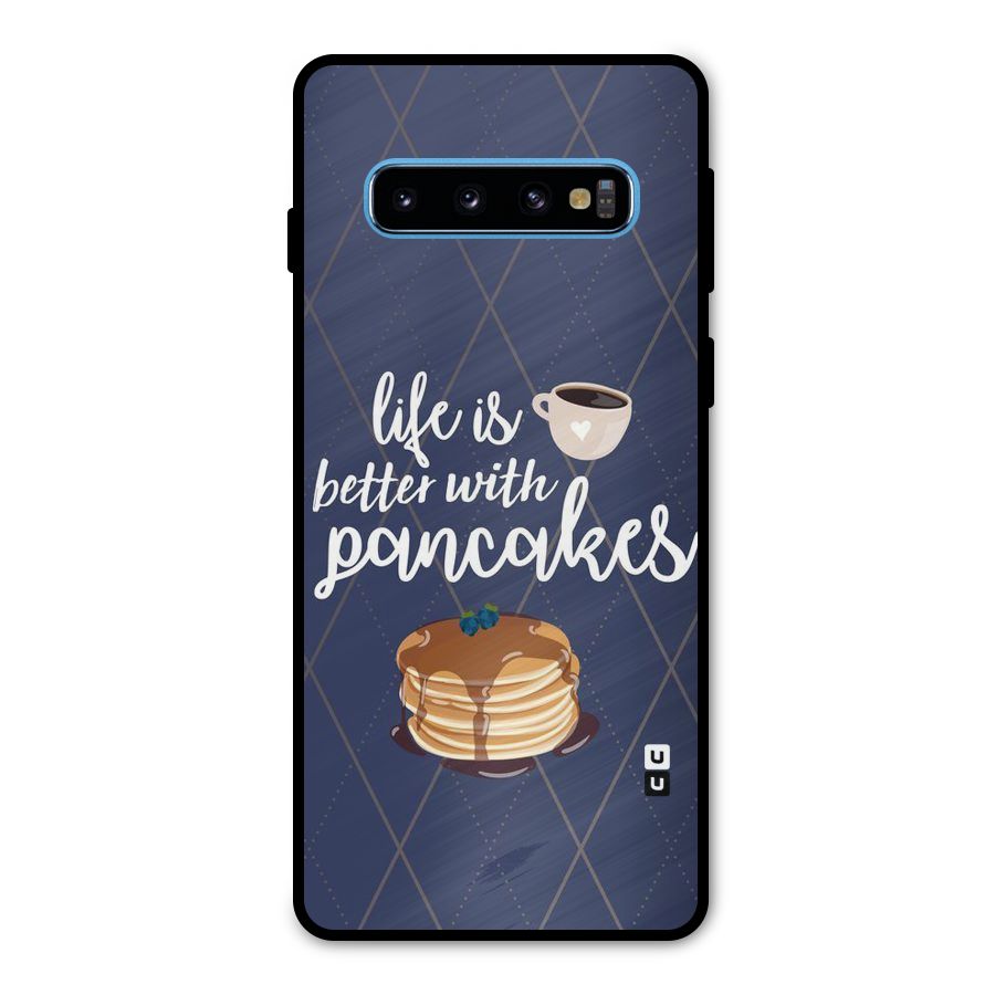 Pancake Life Metal Back Case for Galaxy S10
