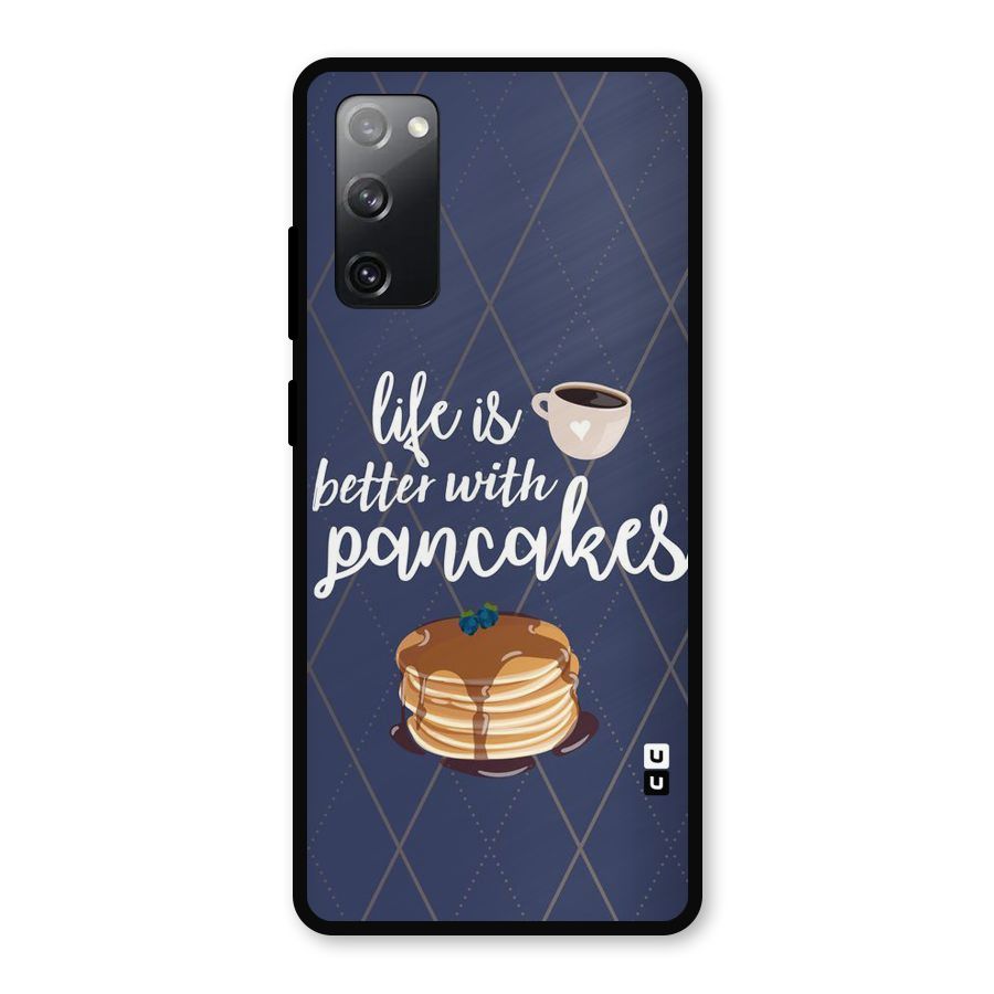 Pancake Life Metal Back Case for Galaxy S20 FE 5G