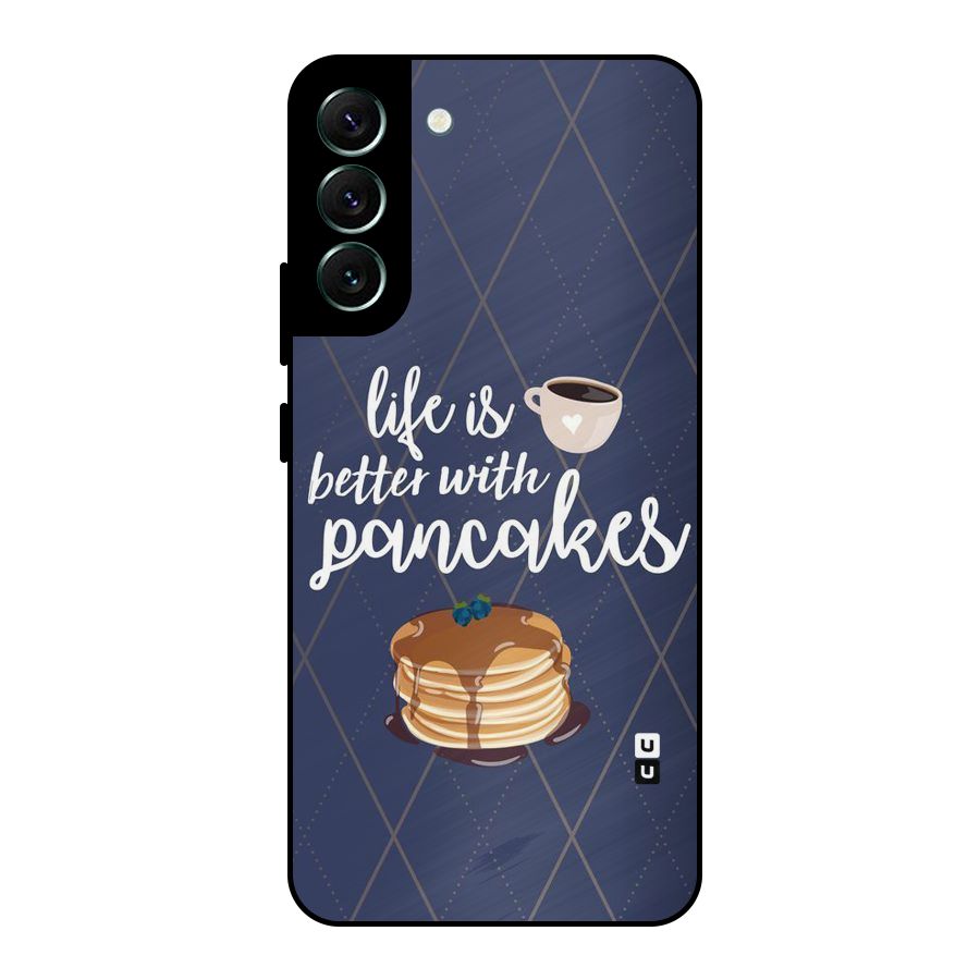 Pancake Life Metal Back Case for Galaxy S22 Plus 5G