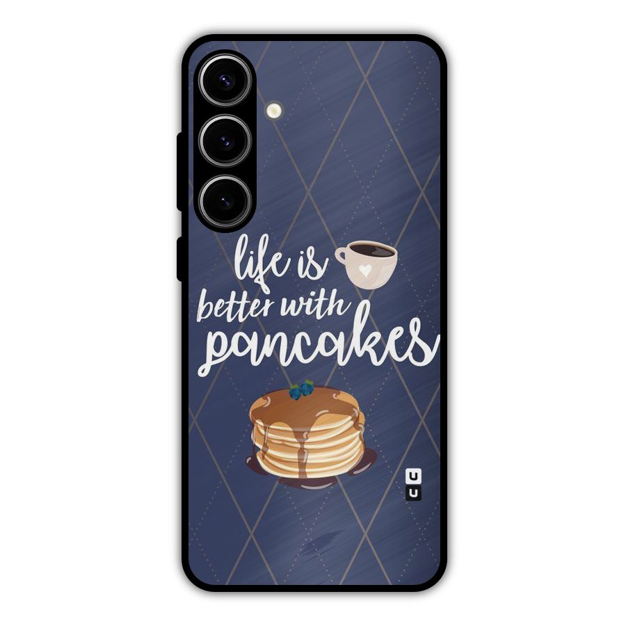 Pancake Life Metal Back Case for Galaxy S24 Plus