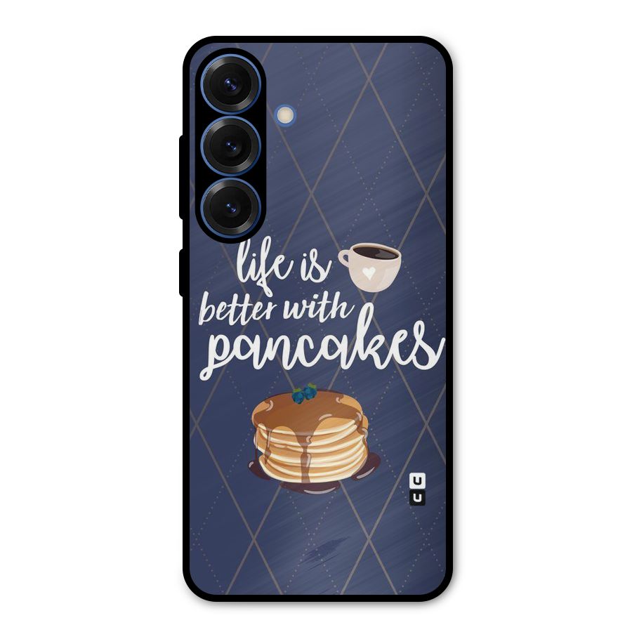 Pancake Life Metal Back Case for Galaxy S25