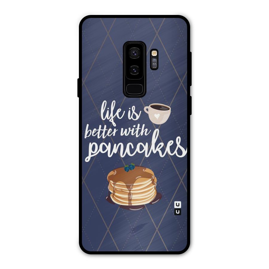 Pancake Life Metal Back Case for Galaxy S9 Plus