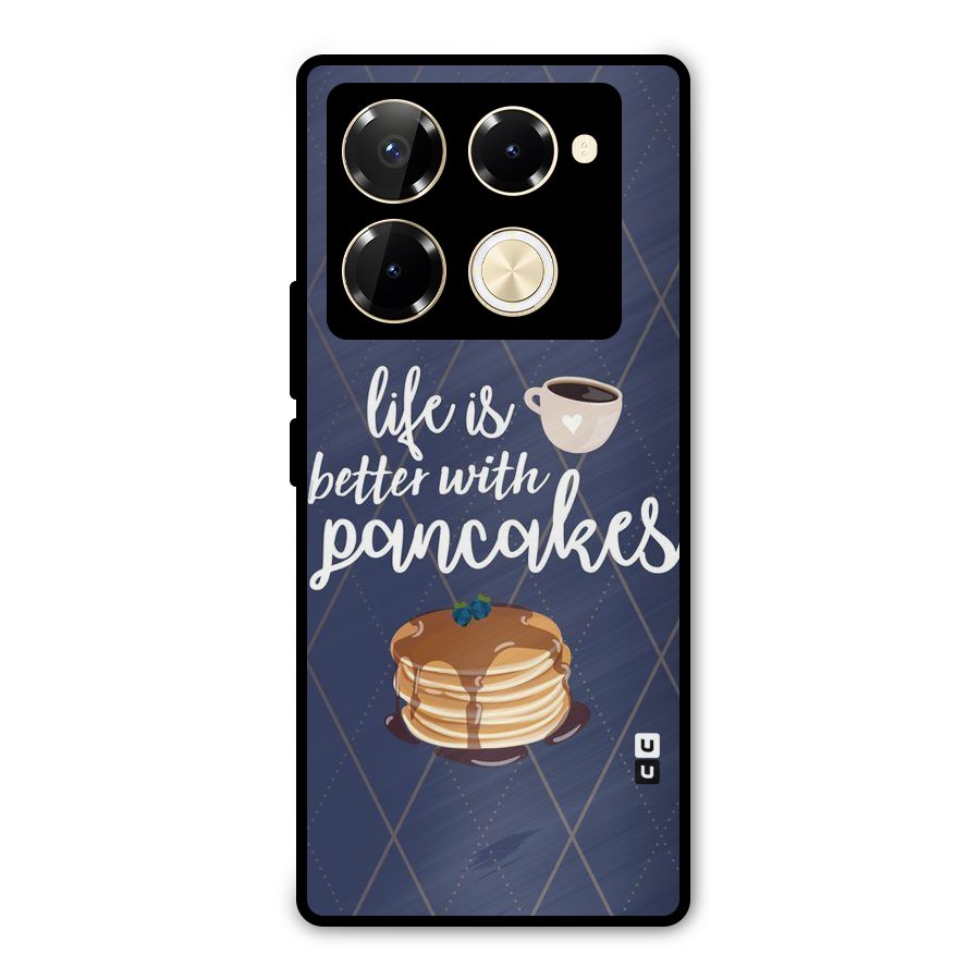Pancake Life Metal Back Case for Infinix Note 40 Pro