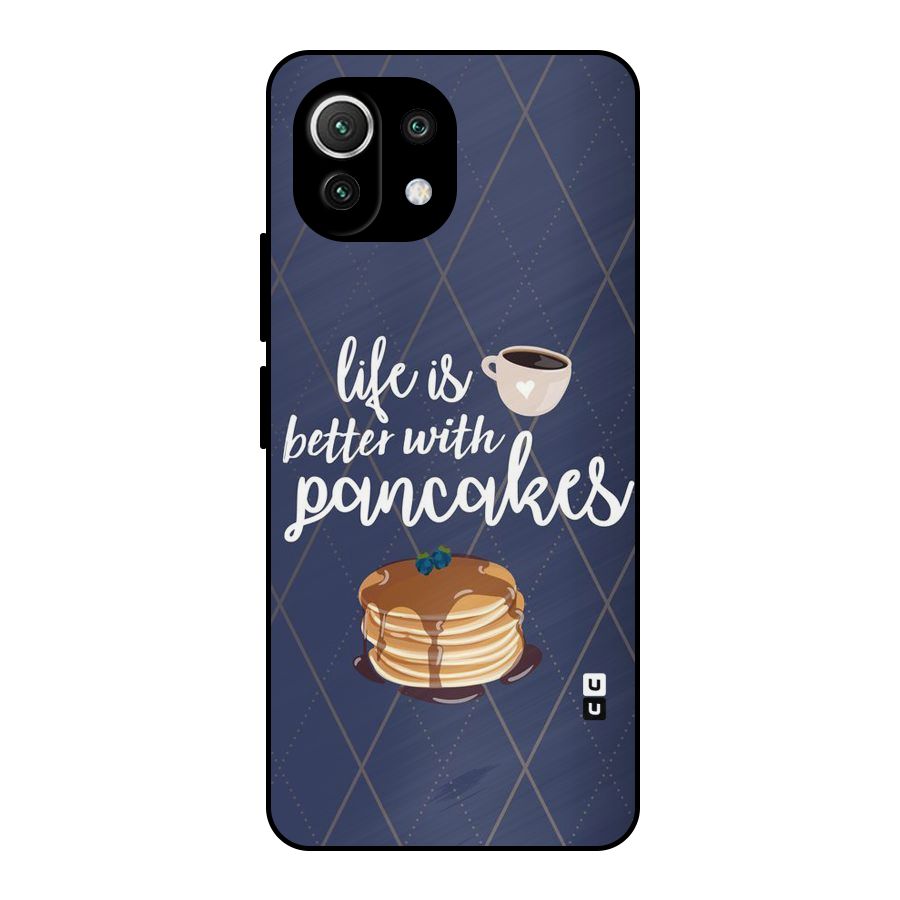 Pancake Life Metal Back Case for Mi 11 Lite
