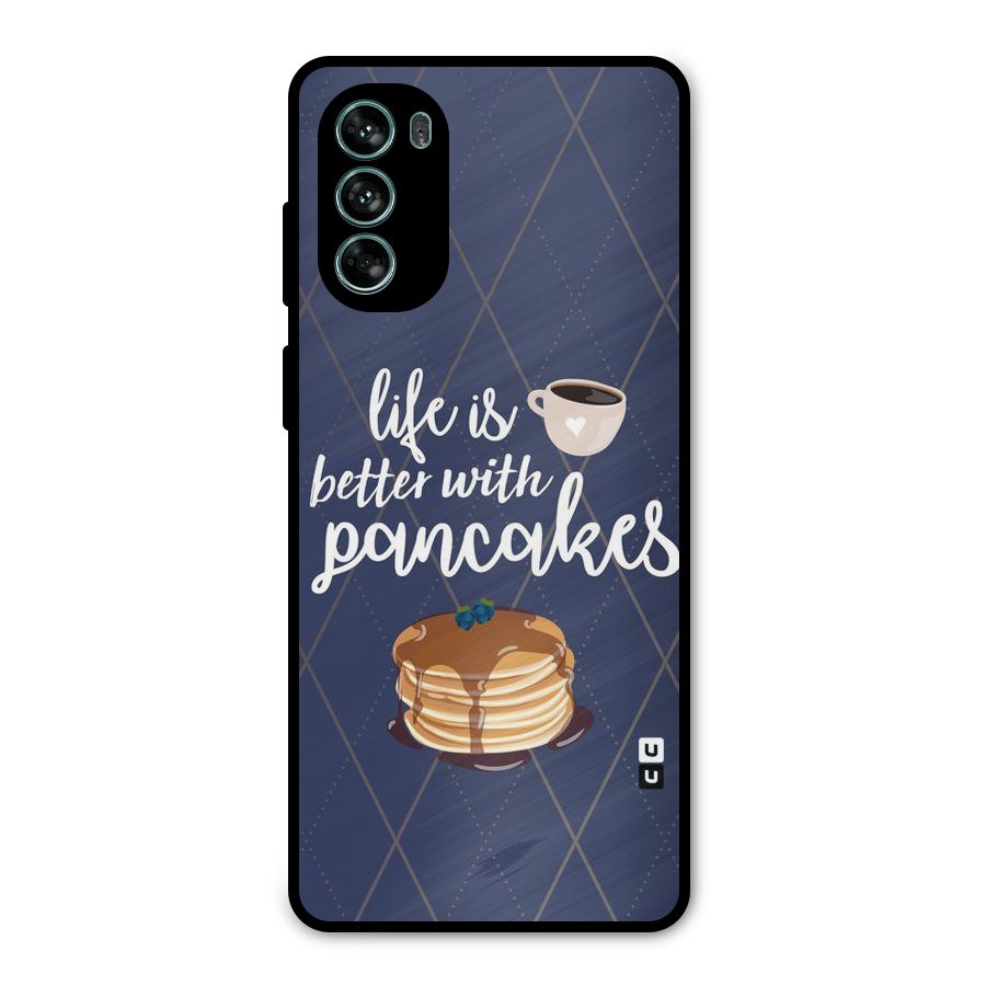 Pancake Life Metal Back Case for Moto G62