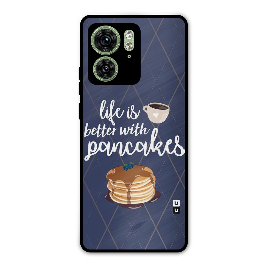 Pancake Life Metal Back Case for Motorola Edge 40 5G