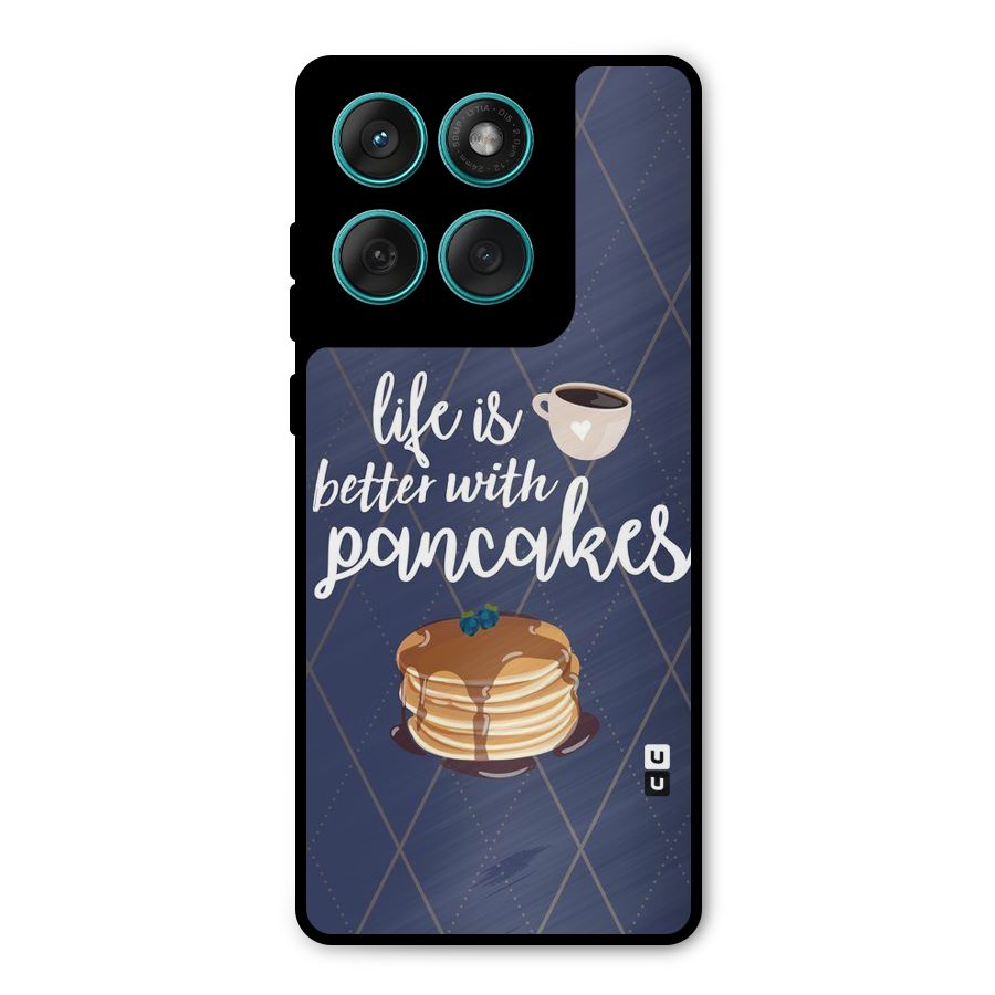 Pancake Life Metal Back Case for Motorola Edge 60 Fusion