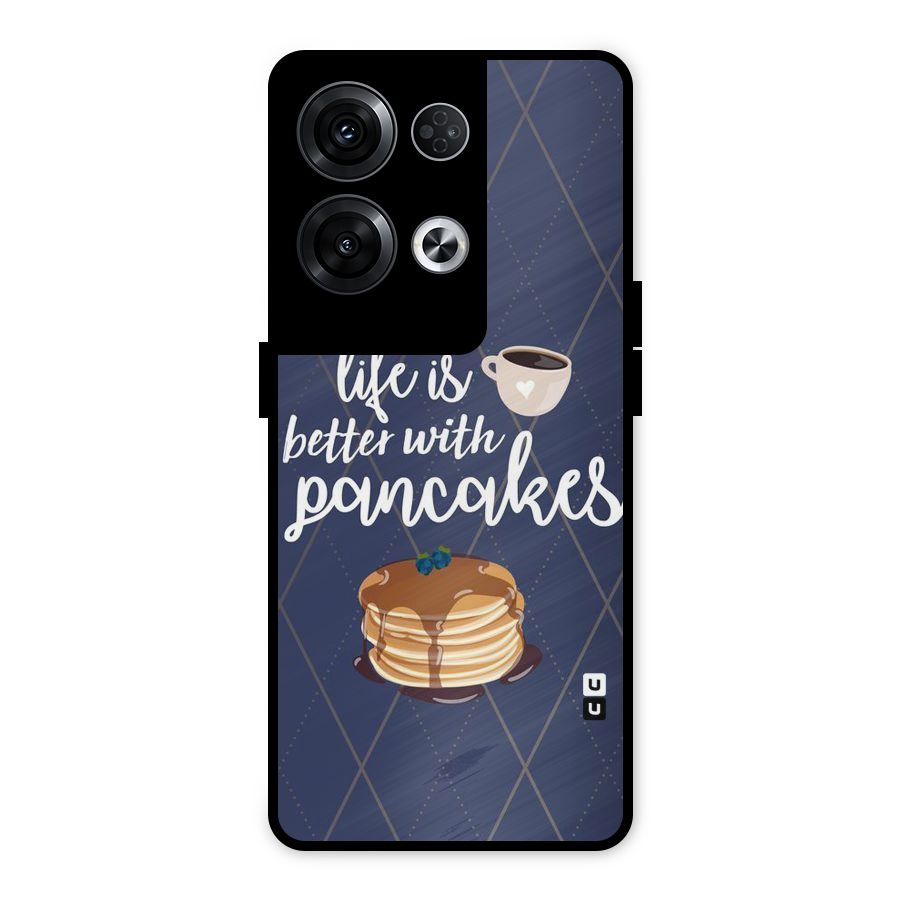 Pancake Life Metal Back Case for Oppo Reno8 Pro 5G