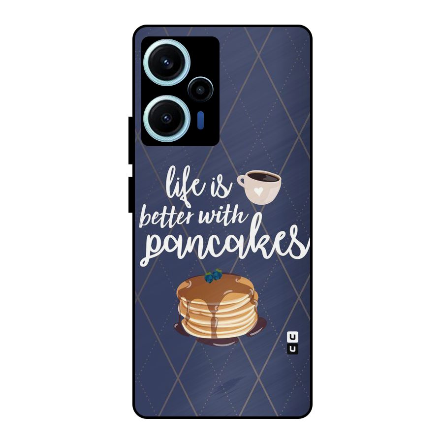 Pancake Life Metal Back Case for Poco F5