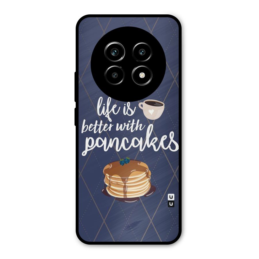 Pancake Life Metal Back Case for Realme 13 Pro