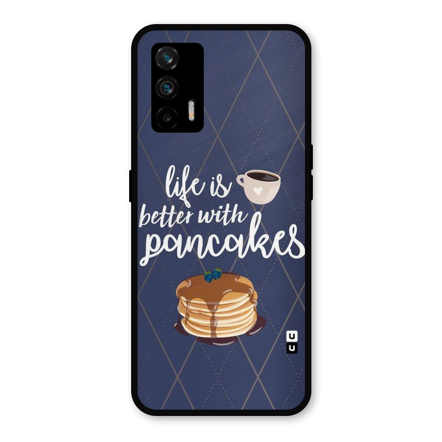 Pancake Life Metal Back Case for Realme GT 5G